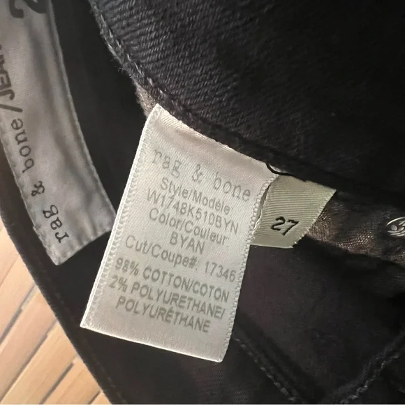 RAG & BONE Nina High-Rise Stove Pipe - Byan black - Picture 8 of 8